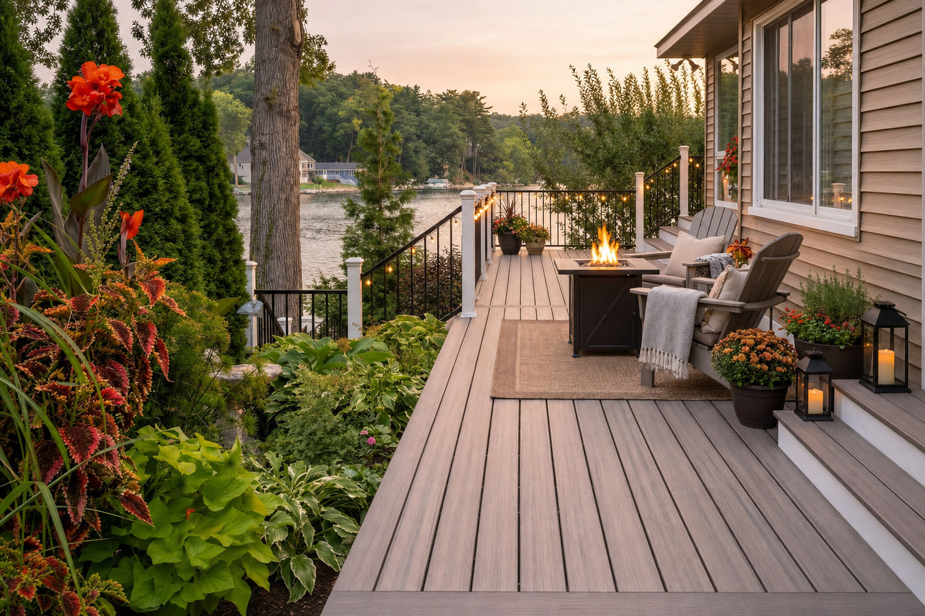 Composite deck installation
